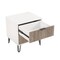 Manhattan Comfort DUMBO 2.0 Nightstand in White and Rustic Grey, 2PK 2-NS002-WG - alternate 2
